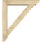 Ekena Millwork Traditional Slat Rough Sawn Bracket w/ Offset Brace, Douglas Fir, 6"W x 32"D x 36"H BKT0604X32X36TRA06RDF - alternate 2
